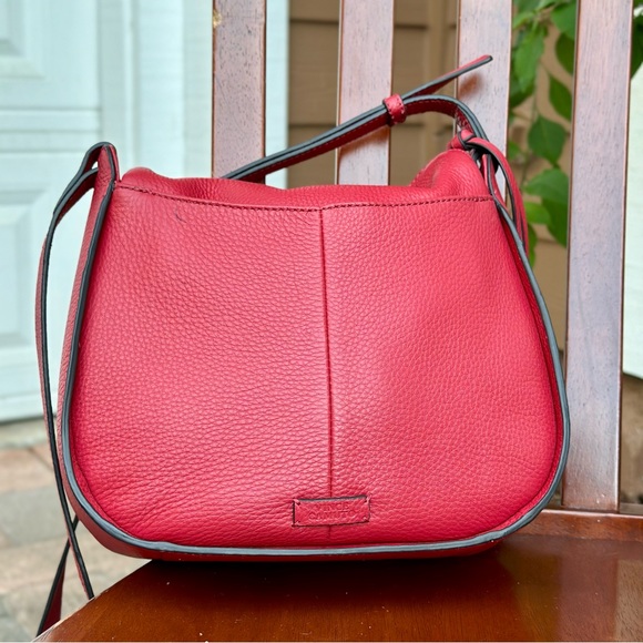 Vince Camuto Hayes Pebbled Leather HOBO Crossbody Bag - New Berry Color - Picture 10 of 15